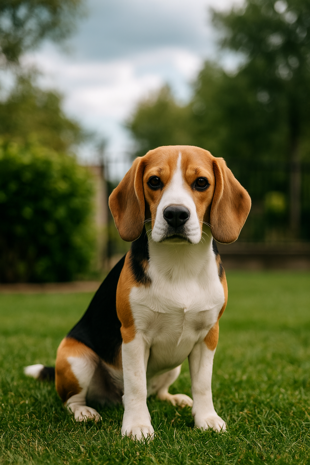 Beagle outdoors