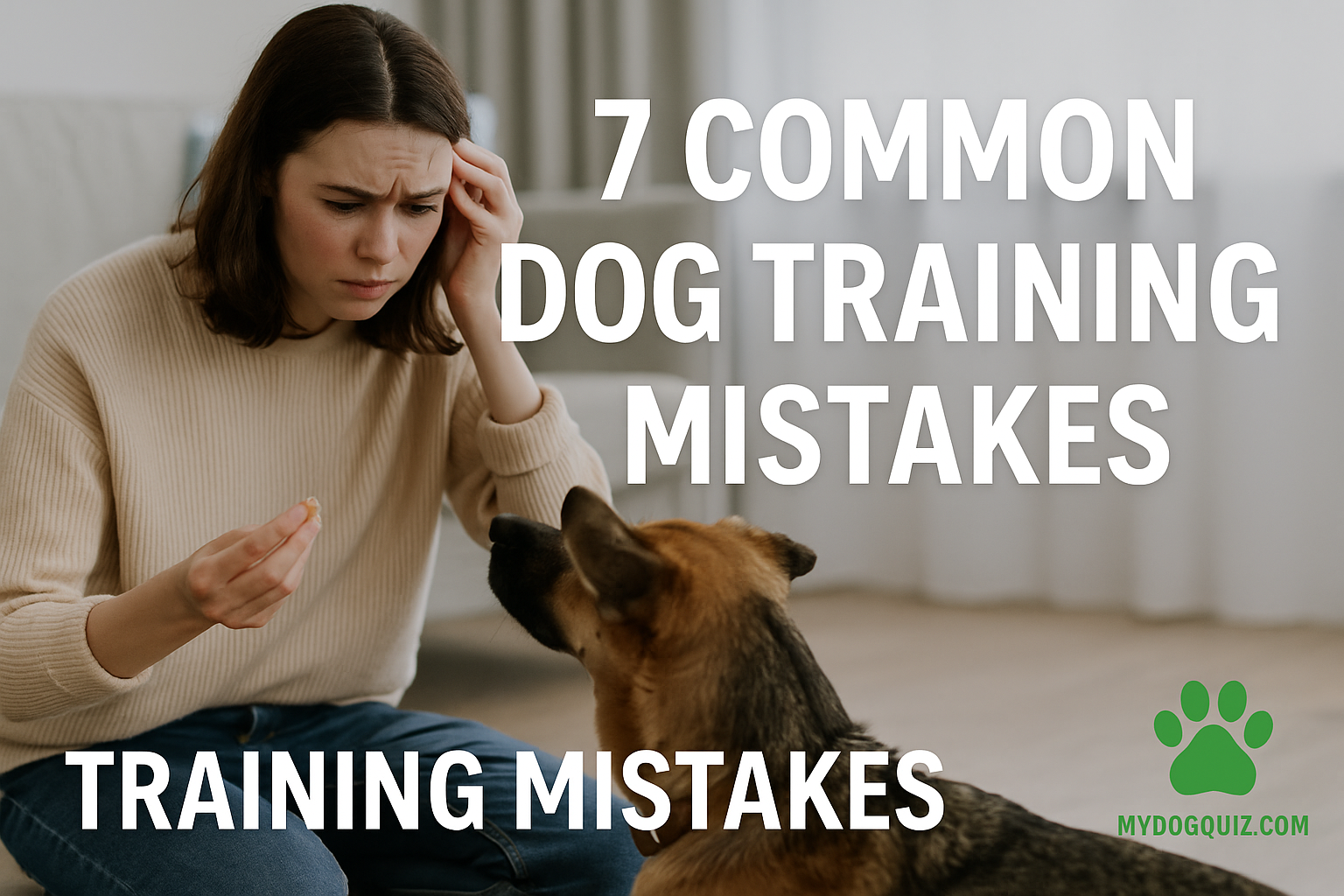 7 Common Dog Training Mistakes That Actually Make Behavior Worse